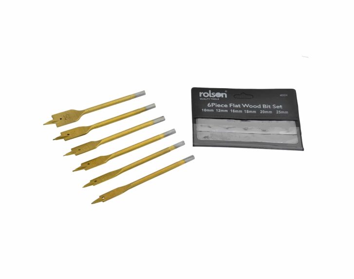 Flat Wood drill Bit Set – 6 Pieces