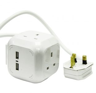 Cube 4 Way Socket / USB » Toolwarehouse » Buy Tools Online