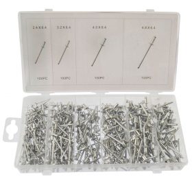 400pcs Aluminium Rivet Assortment » Toolwarehouse » Buy Tools Online