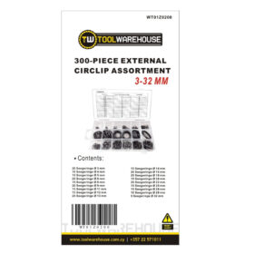 300-pcs External Circlip Assortment» Toolwarehouse » Buy Tools Online