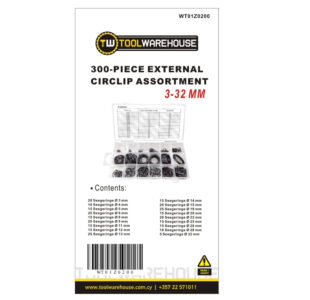 300-pcs External Circlip Assortment» Toolwarehouse » Buy Tools Online