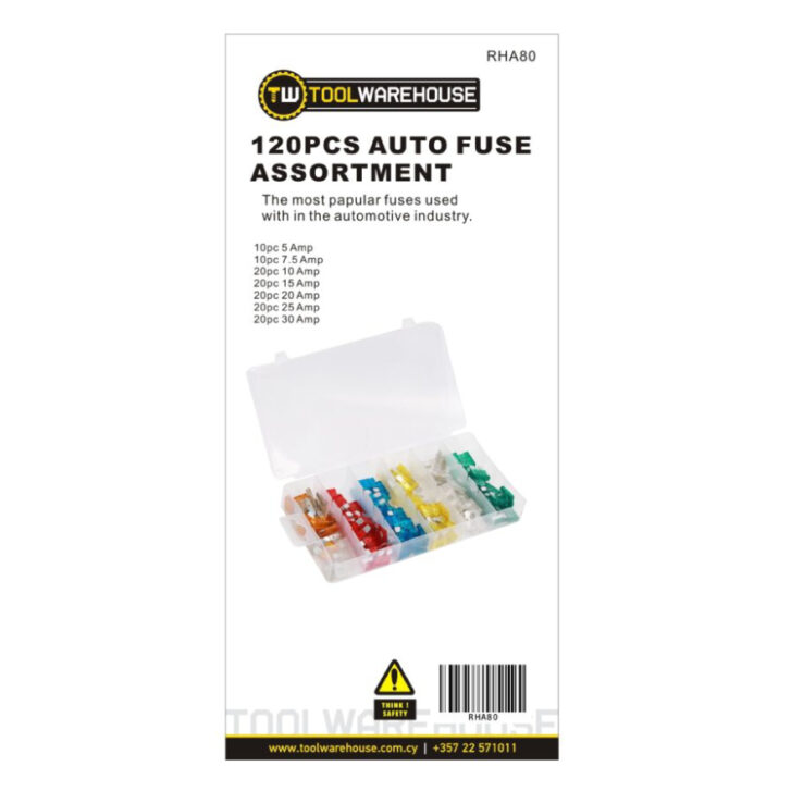 120pcs Car Fuse Assortment » Toolwarehouse » Buy Tools Online