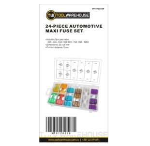 24pcs Automotive Maxi Fuse Set » Toolwarehouse » Buy Tools Online