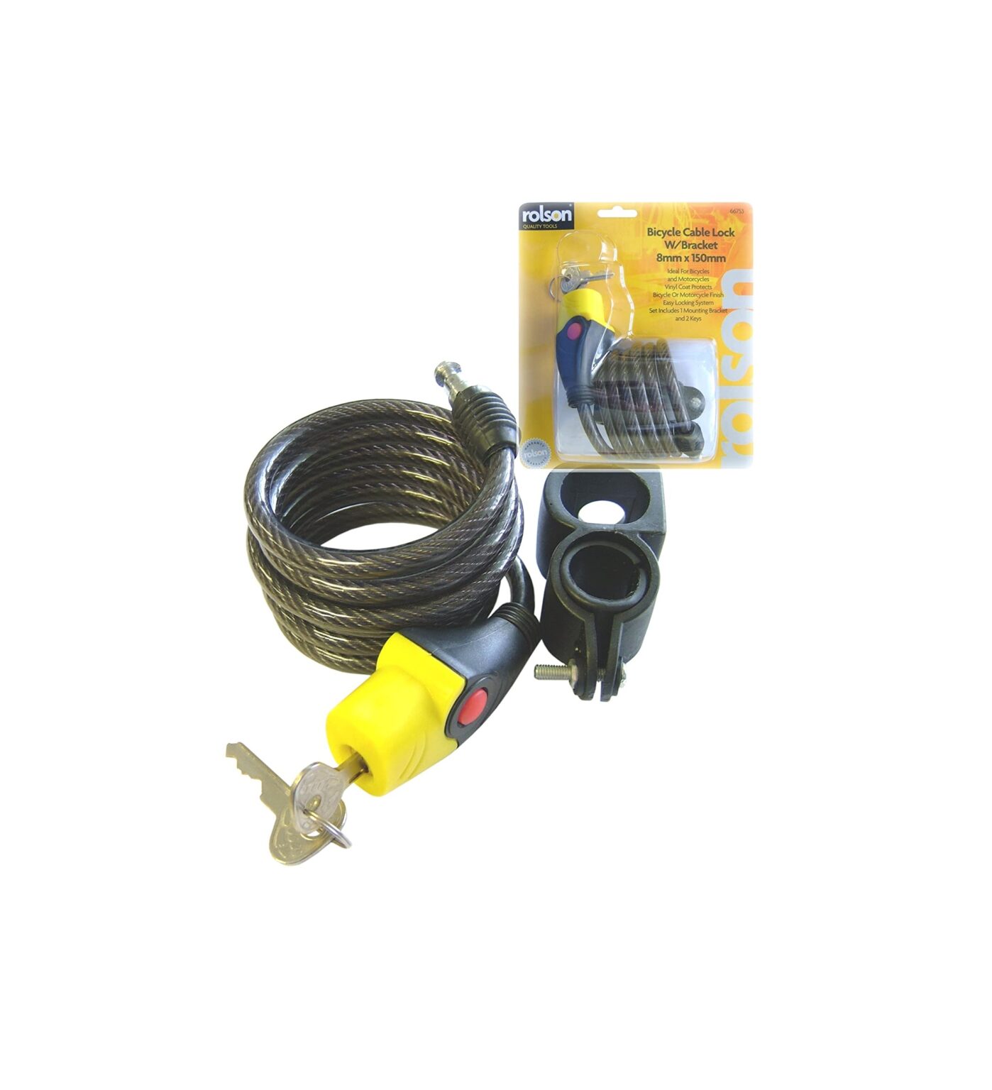 bicycle cable lock holder