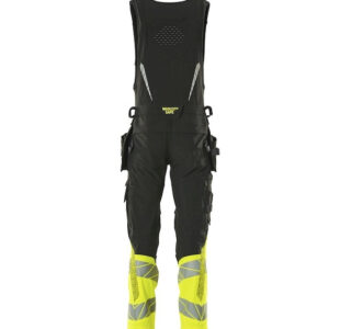 Combi suit, stretch, black/high-vis yellow » Toolwarehouse