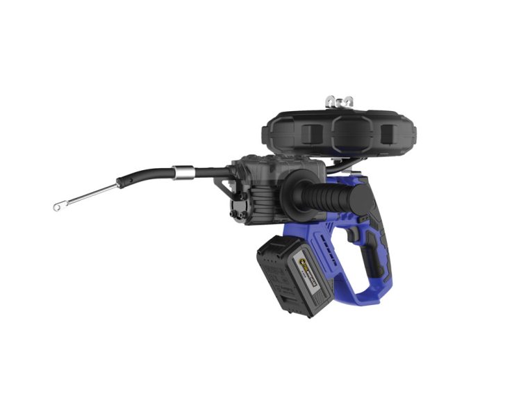 Lithium brushless wire puller by Toolwarehouse. Electric wire threading machine that runs electricity and communication wires efficiently