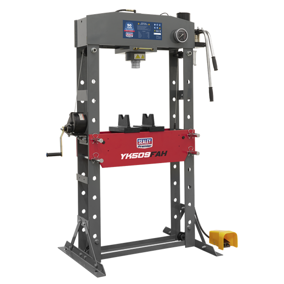 50T Premier Heavy-Duty Air/Hydraulic Press » Toolwarehouse