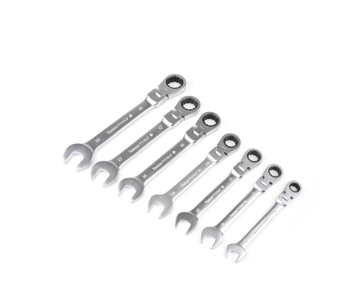 Combination Wrench Set with Ratchet, Flexible » Toolwarehouse