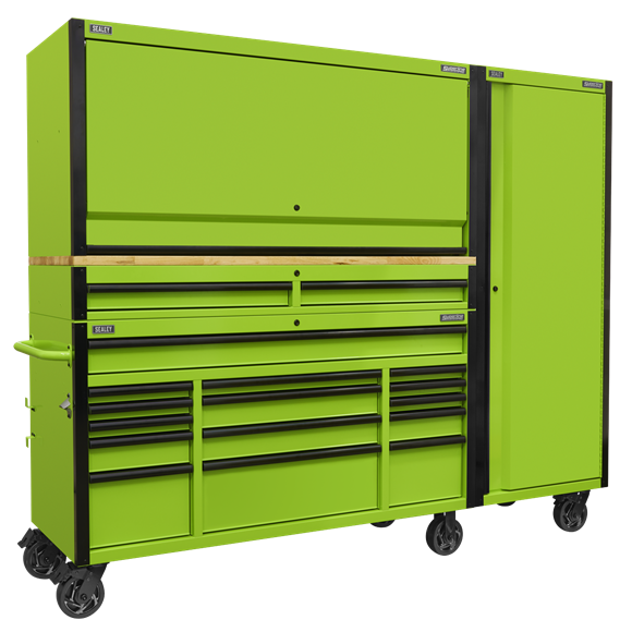 15 Drawer Mobile Trolley with Hutch » Toolwarehouse