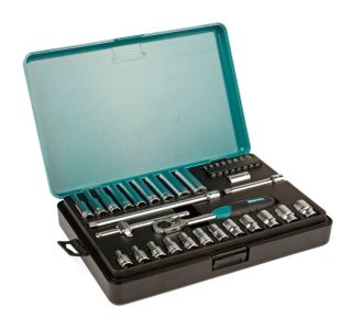 Socket wrench set 1/4", 34-piece, mm » Toolwarehouse