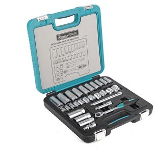 Socket wrench set, 28-piece, inch » Toolwarehouse
