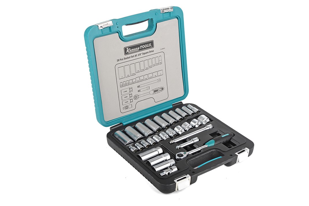 Socket wrench set, 28-piece, inch » Toolwarehouse