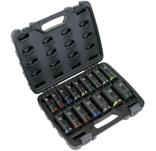 16pc 1/2"Sq Drive Impact Socket Set » Toolwarehouse