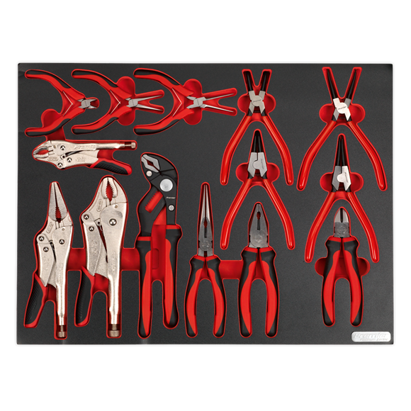 14pc Pliers Set with Tool Tray » Toolwarehouse » Buy Tools Online