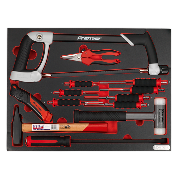 13pc Hacksaw, Hammers & Punch Kit » Toolwarehouse