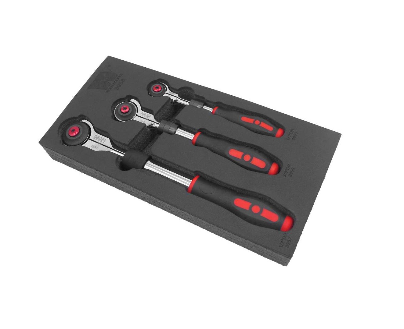 3-Piece Swivel Ratchet Set; Extendable » Toolwarehouse