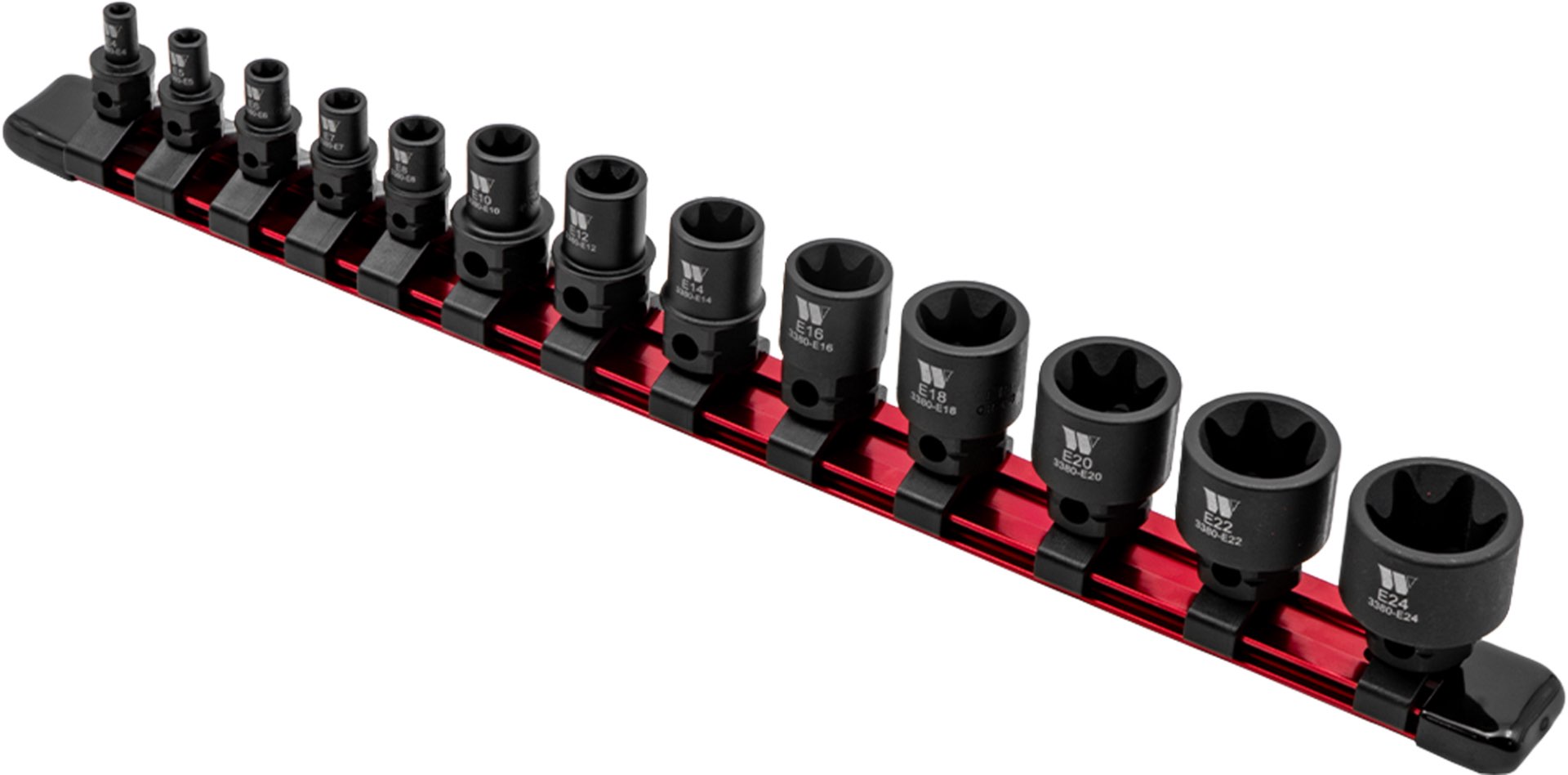 Impact E-Sockets, 13-Piece Extra Stubby Hex » Toolwarehouse