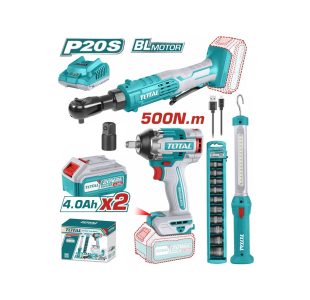 TOTAL Cordless 3pcs Combo Kit » Toolwarehouse