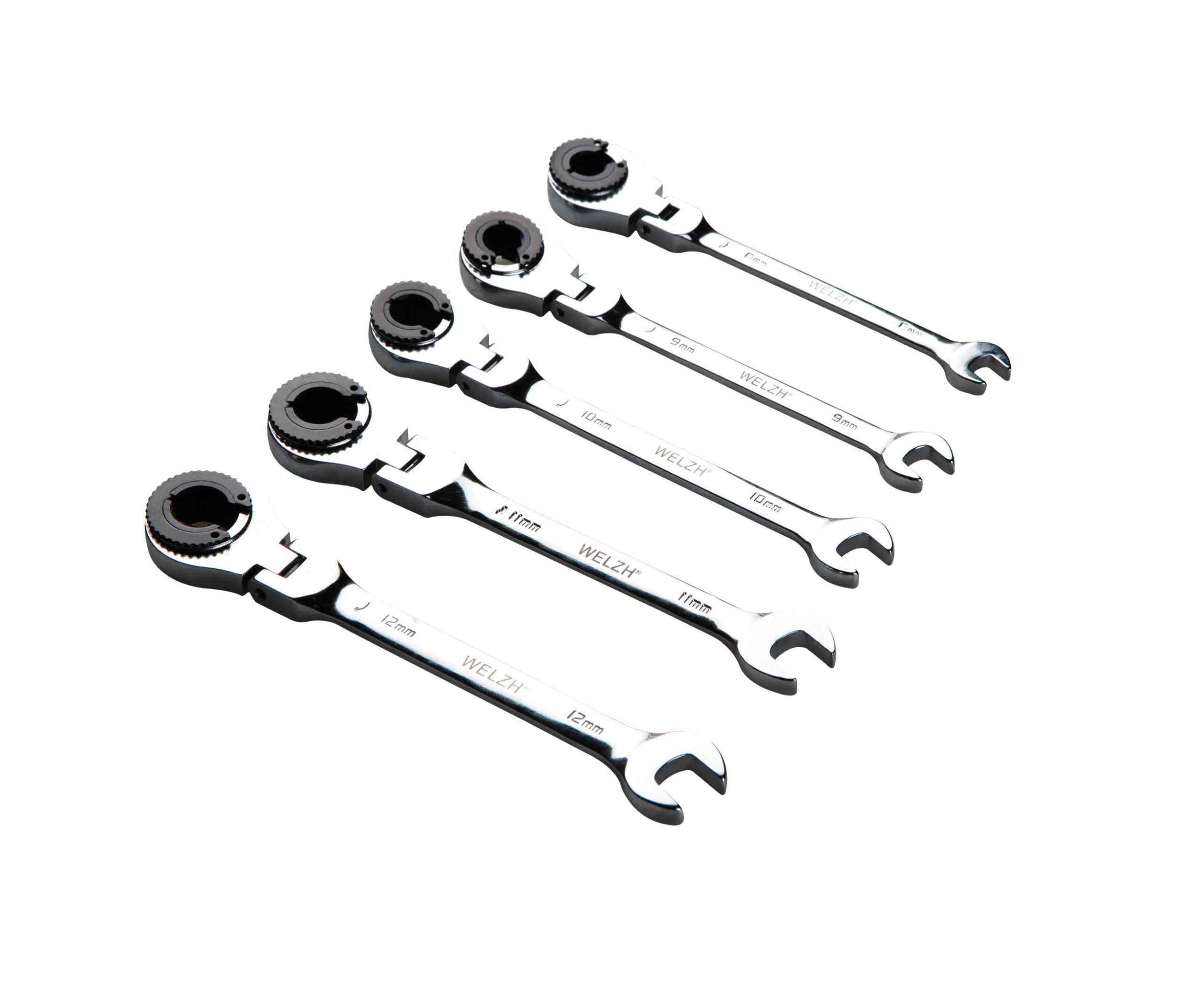 5-Piece Flexi Head Brake Line Spanners » Toolwarehouse