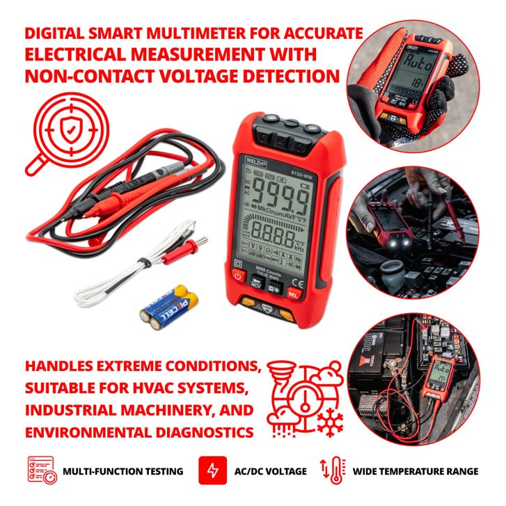 Digital Auto-Smart Multimeter 1000V With NCV - Image 2